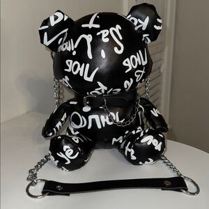 Graffiti Bear Phone Shoulder or Top Handle Bag